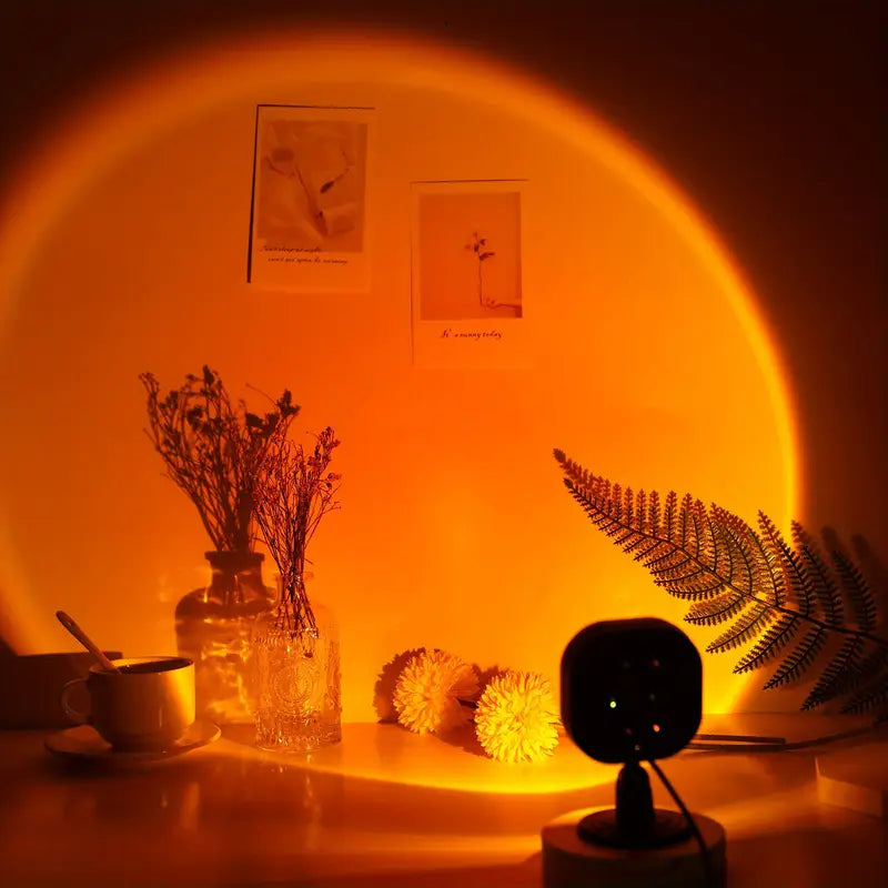Sunset Projection Lamp – Romantic & Aesthetic Light